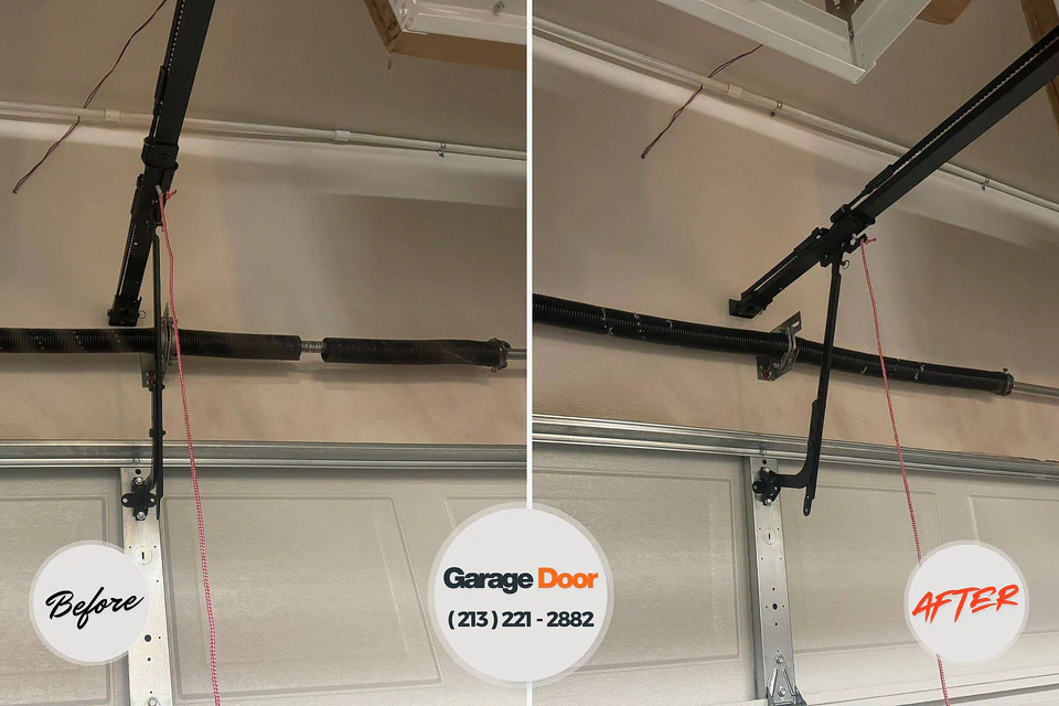 Before and after: garage door repair Oaklawn-Sunview, KS
